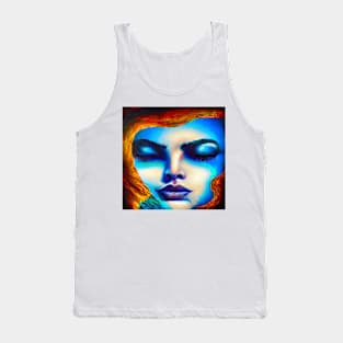 Blue face Tank Top